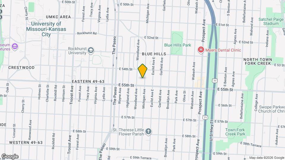 5430 Michigan Ave Map and Location Details