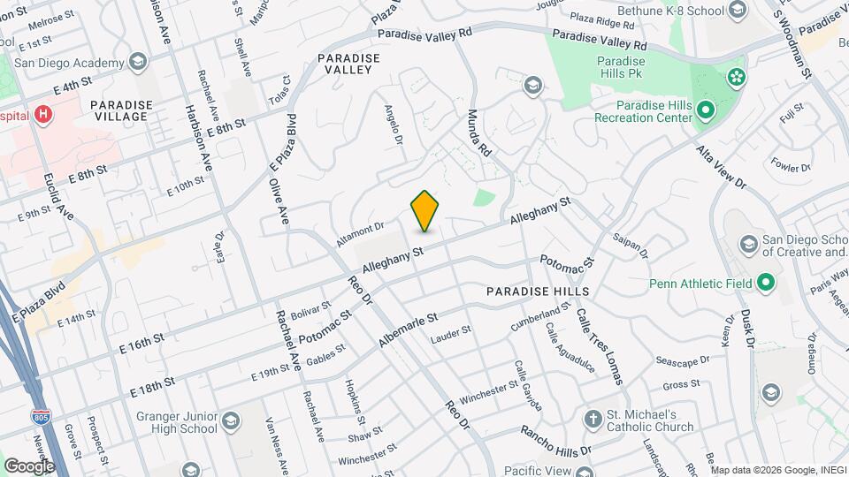 5932 Alleghany St Map and Location Details