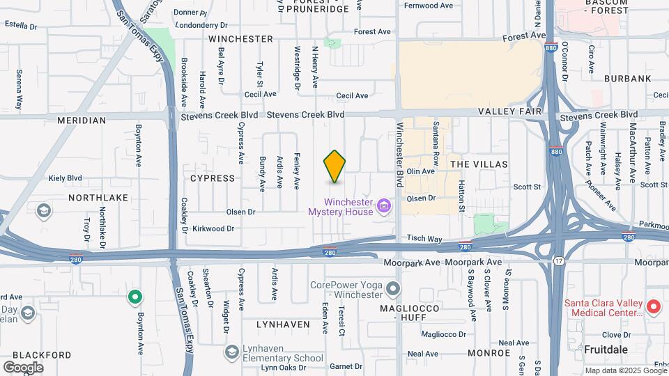 460 Rosewood Ave Mapa y Detalles de la Ubicación