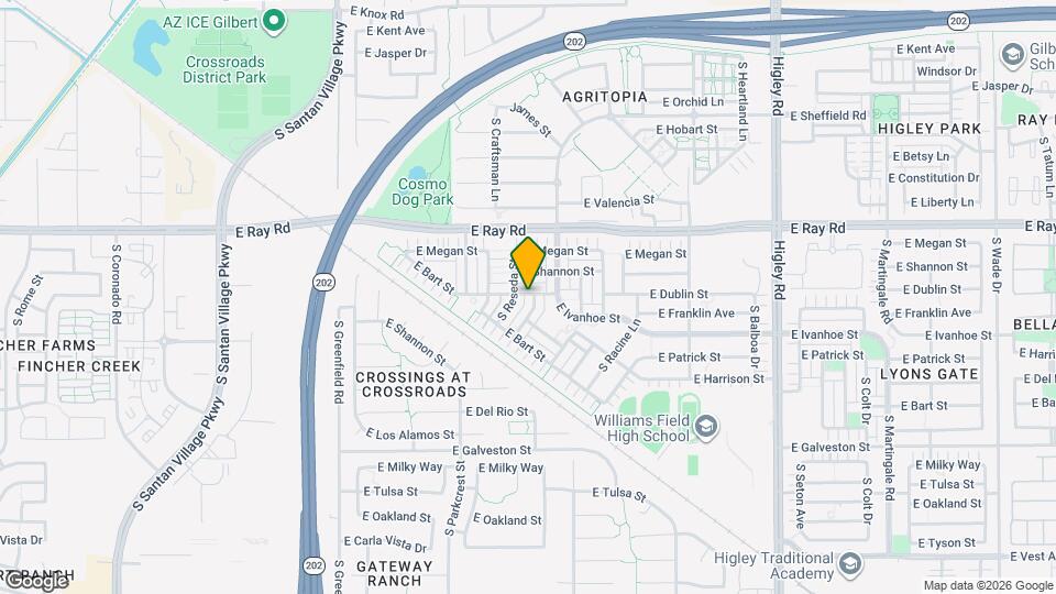 1722 S Roanoke St Map and Location Details