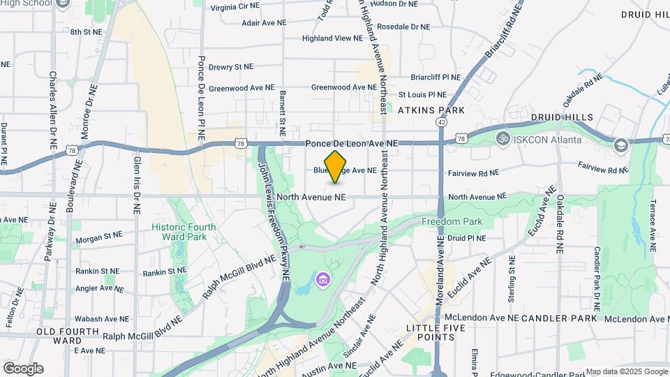 978 North Avenue NE Map and Location Details