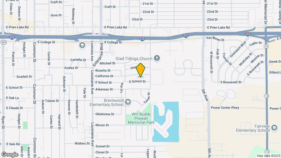 1521 E School St Map and Location Details