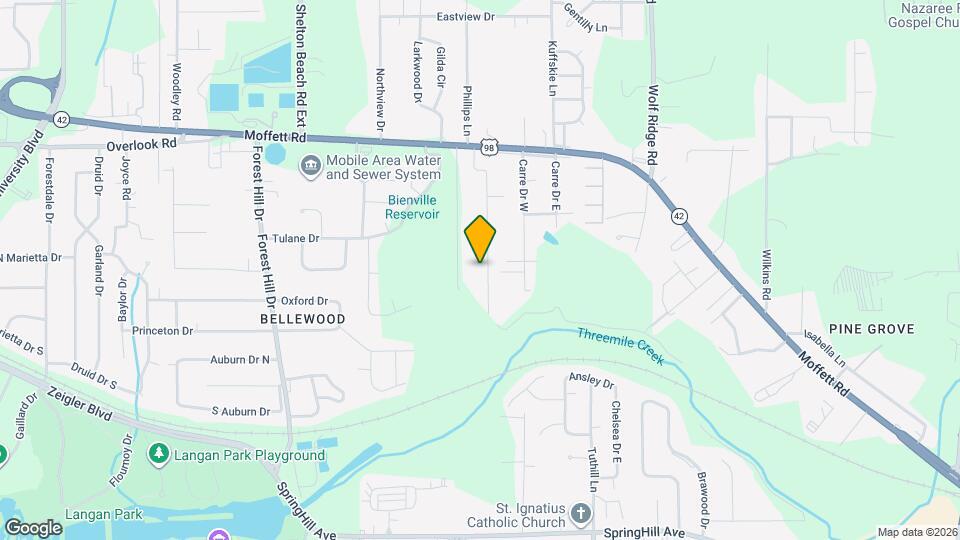 1121 Stevens Ln Map and Location Details