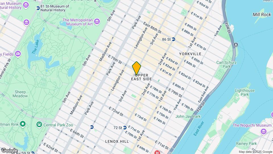 205 E 78th St, Unit 7S Map and Location Details