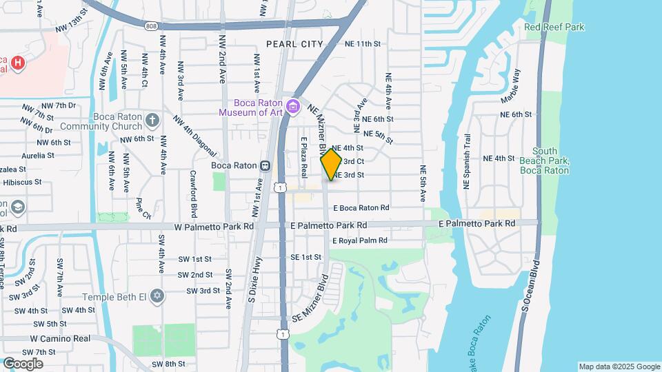 250 NE Mizner Blvd Map and Location Details