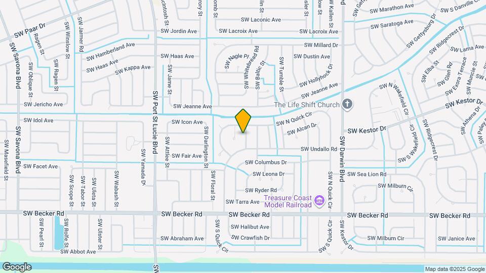 4412 SW Bonney St Map and Location Details