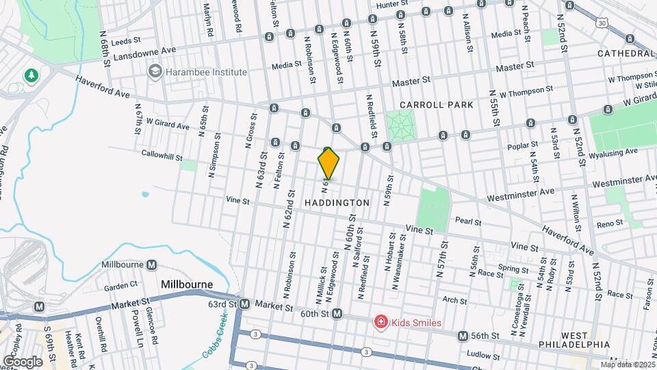 6070 Callowhill St Map and Location Details