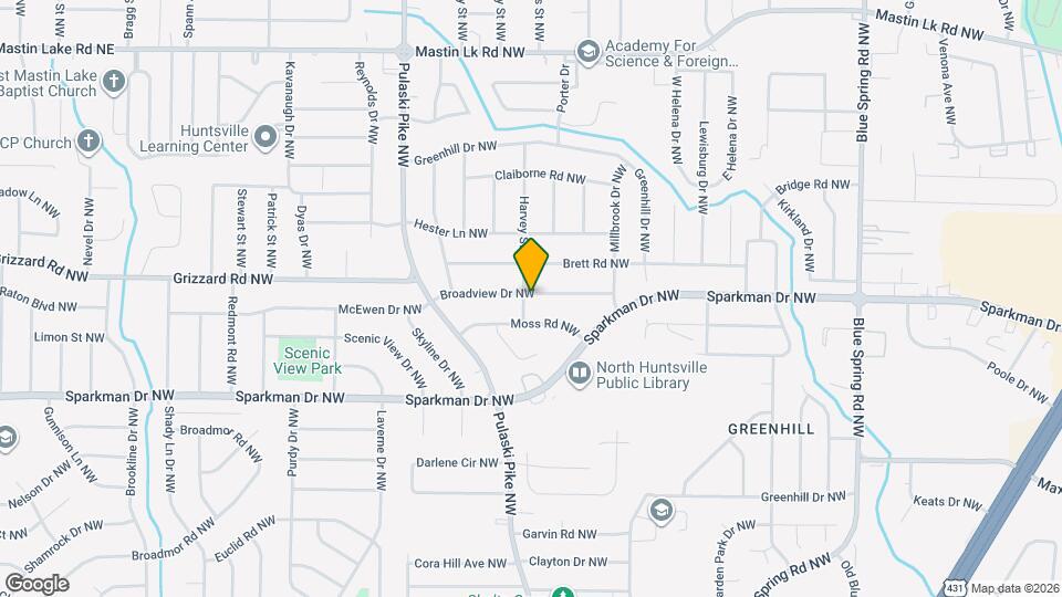 2821 Broadview Dr NW Mapa y Detalles de la Ubicación