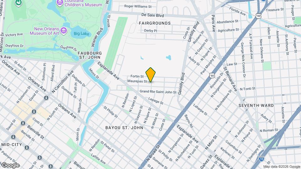 1607 Sauvage St Map and Location Details