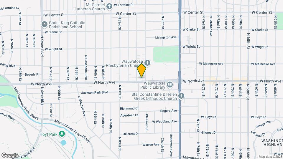8012 West North Ave Map and Location Details