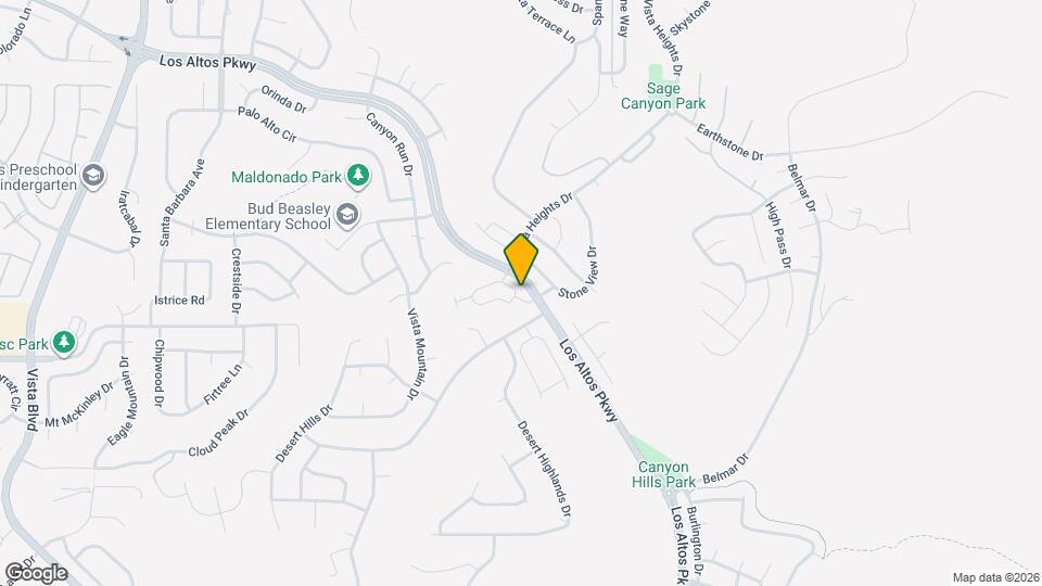 2354 Star Cyn Dr Map and Location Details