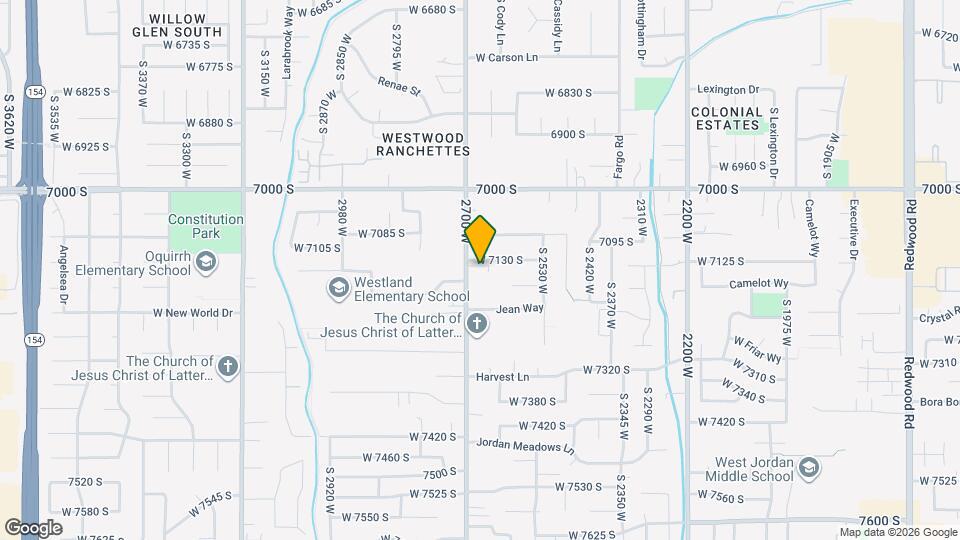 7143 S 2700 W, Unit #13 Mapa y Detalles de la Ubicación