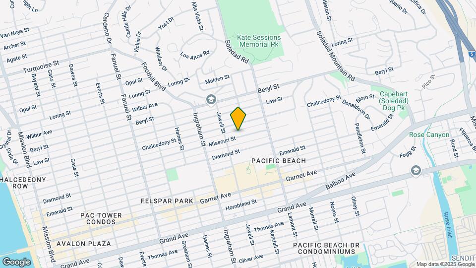 1764 Missouri St Map and Location Details