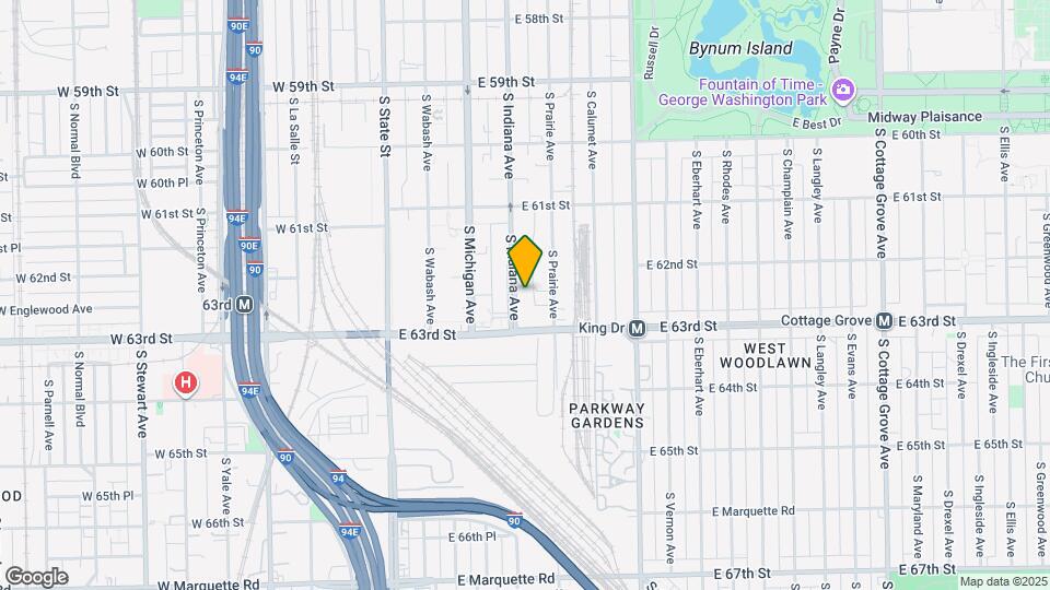 6225 S Indiana Ave Map and Location Details