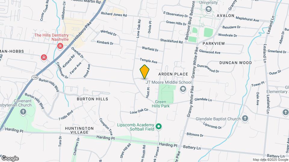 1807 Castleman Dr Map and Location Details