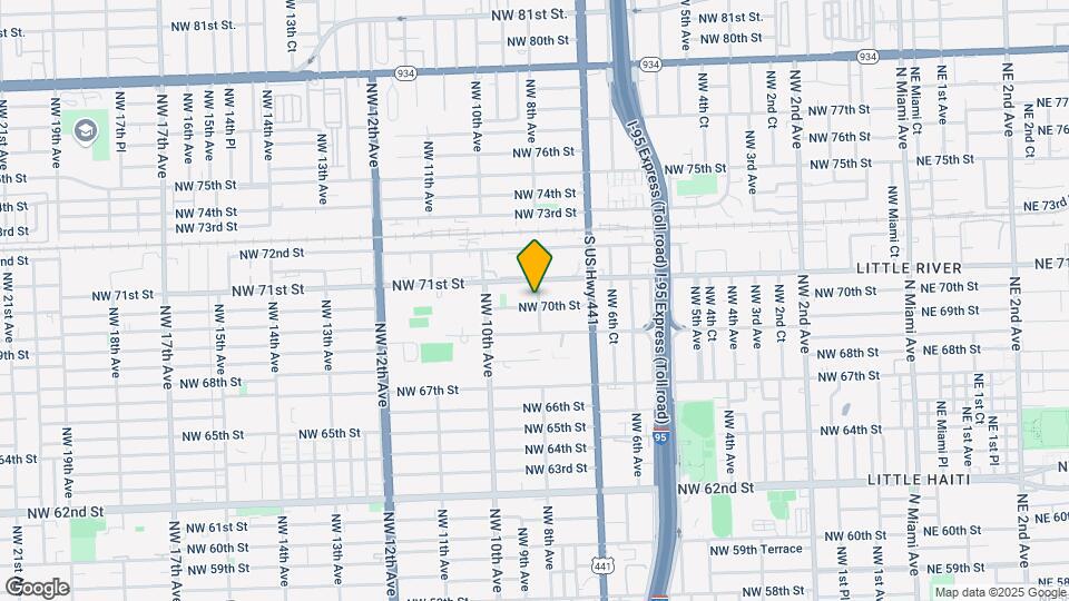 7000 NW 8th Ave Map and Location Details