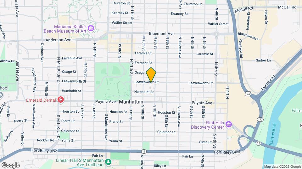 909 Leavenworth St Map and Location Details