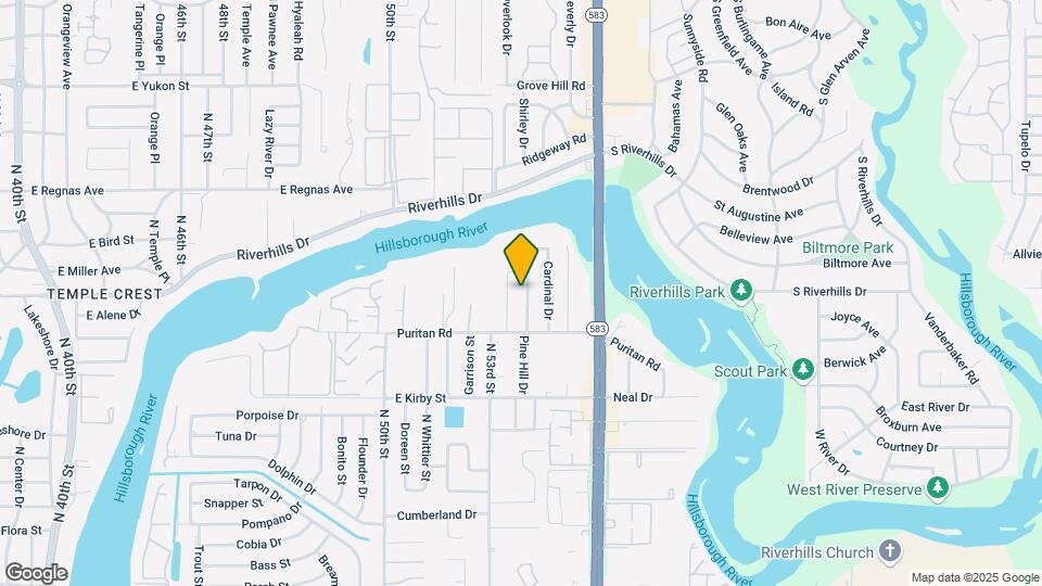 8012 Pine Hill Dr Map and Location Details
