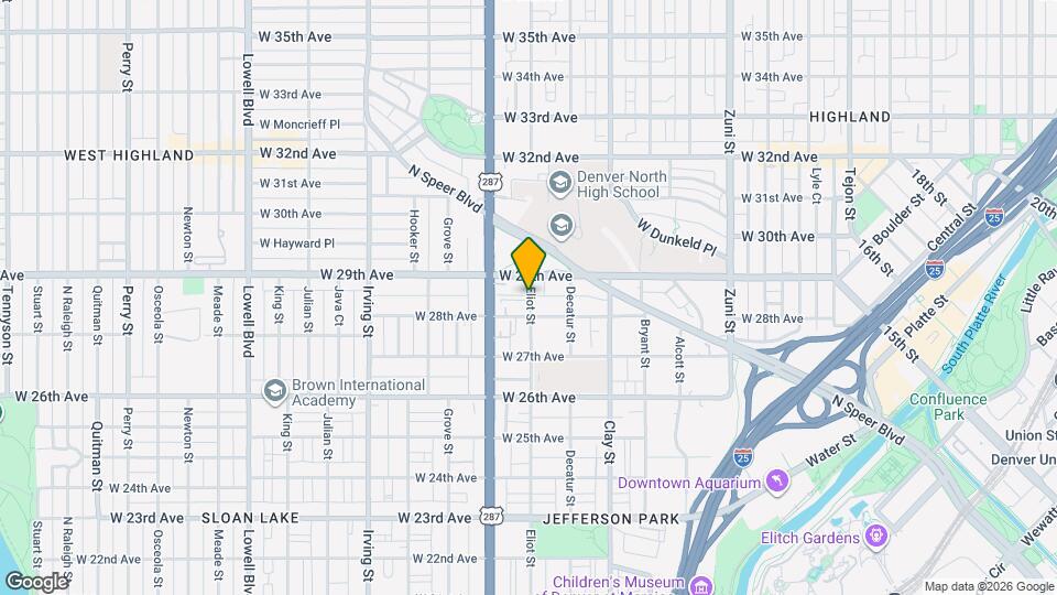 2827 Eliot St Mapa y Detalles de la Ubicación