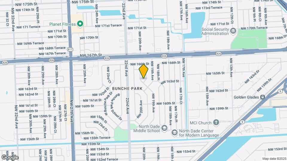 16300 NW 19th Ct Mapa y Detalles de la Ubicación