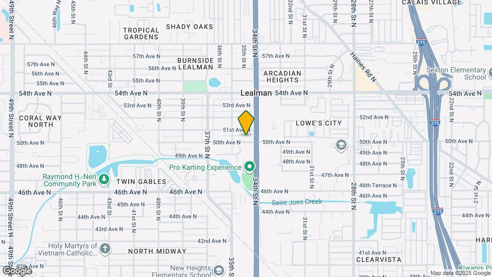 3457 50th Ave N Map and Location Details