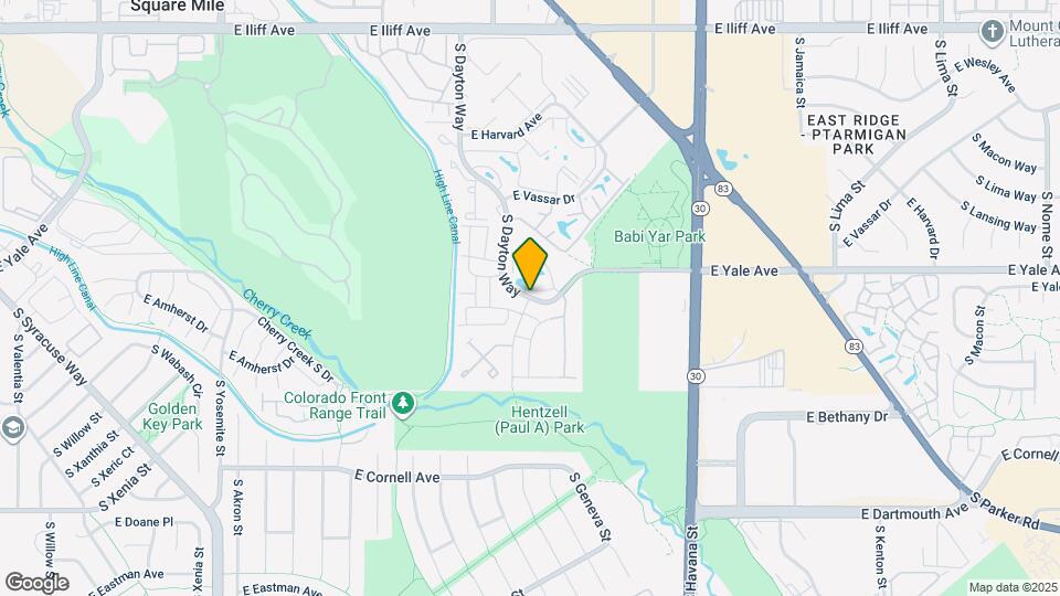 2865 S Dayton Way Map and Location Details
