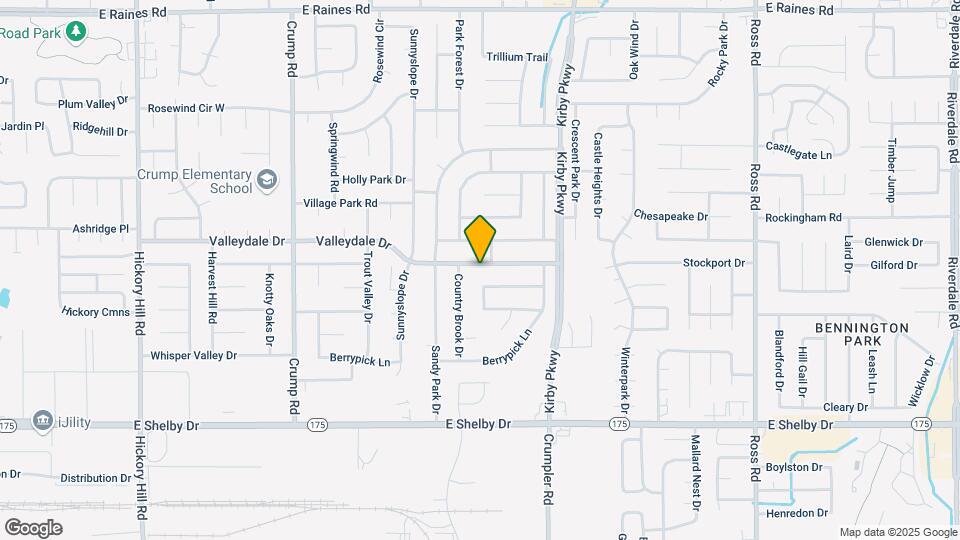 6349 Valleydale Dr Map and Location Details