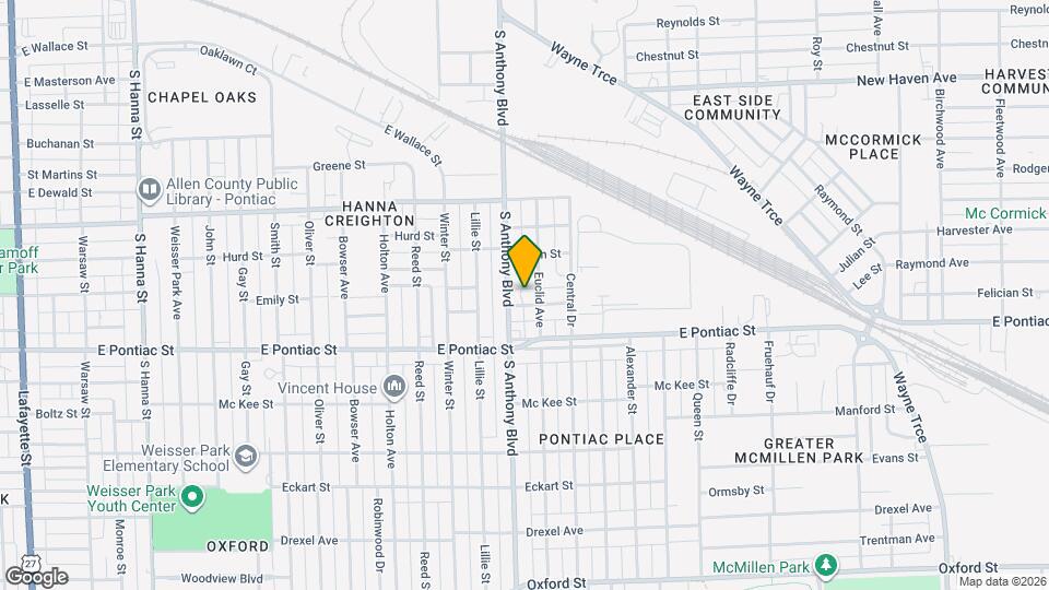 1819 Antoinette St Map and Location Details