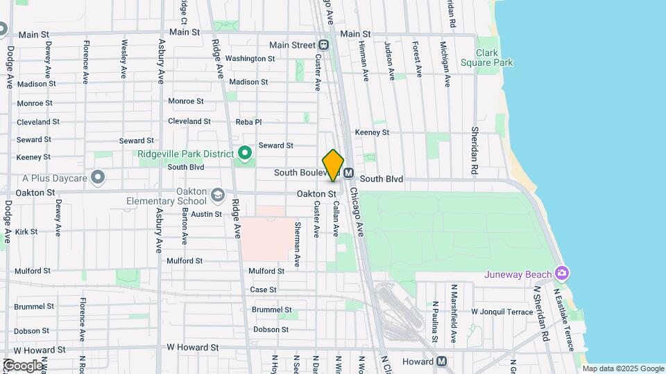 609 Oakton St Map and Location Details