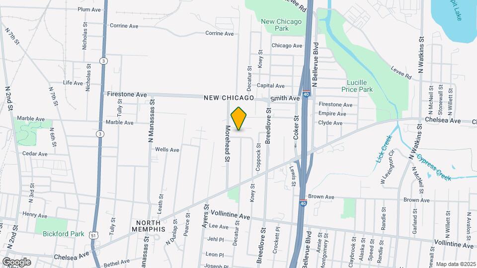 986 Eldridge Ave Mapa y Detalles de la Ubicación