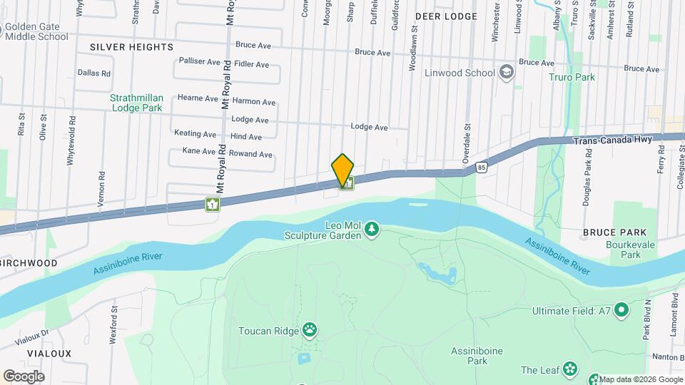 Thunderbird Map and Location Details