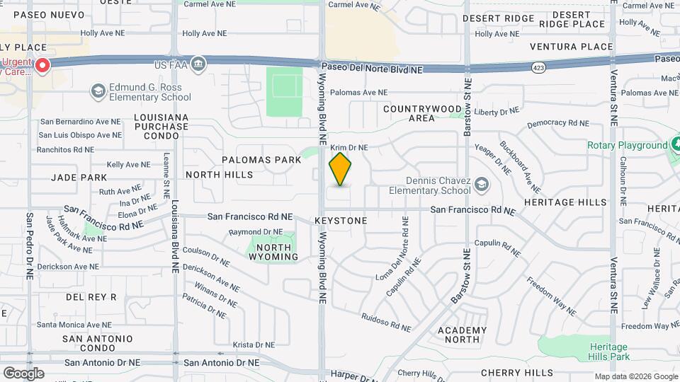 8020 Brittany Ave NE Map and Location Details