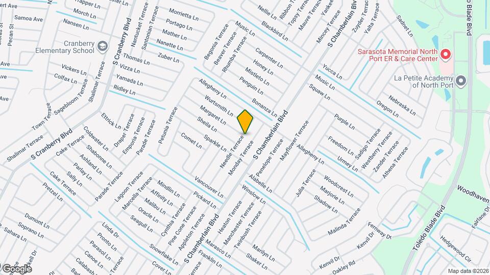 3314 Needle Terrace Map and Location Details