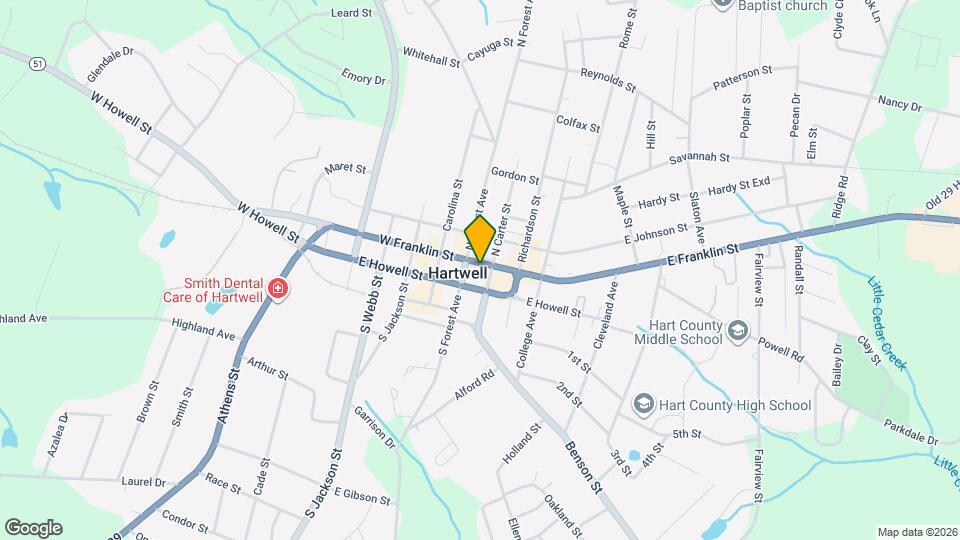 95 W Franklin St Map and Location Details