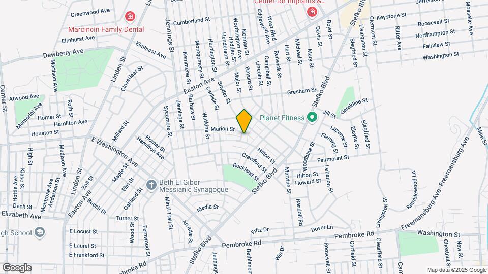 1506 Lincoln St Map and Location Details