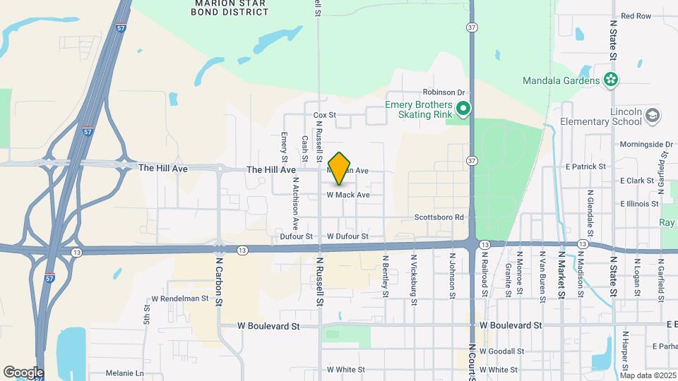 1306 W Mack Ave Map and Location Details