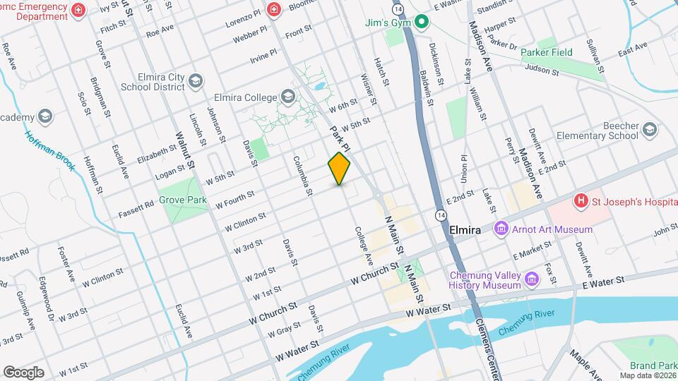 301 W Clinton St Map and Location Details