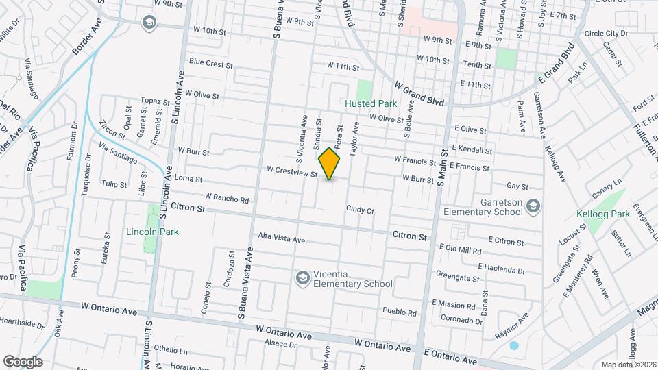 1652 Lorraine Dr Map and Location Details