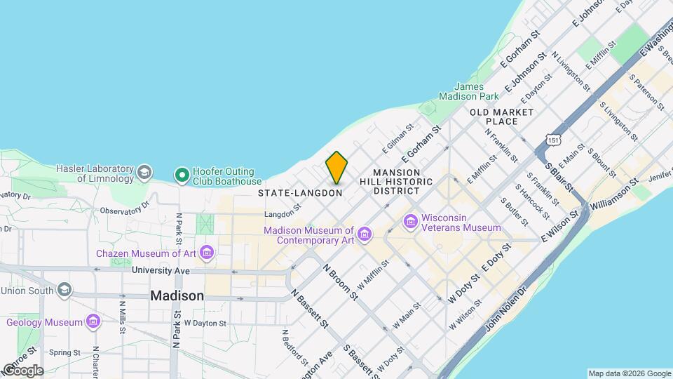 128 W Gilman St Map and Location Details