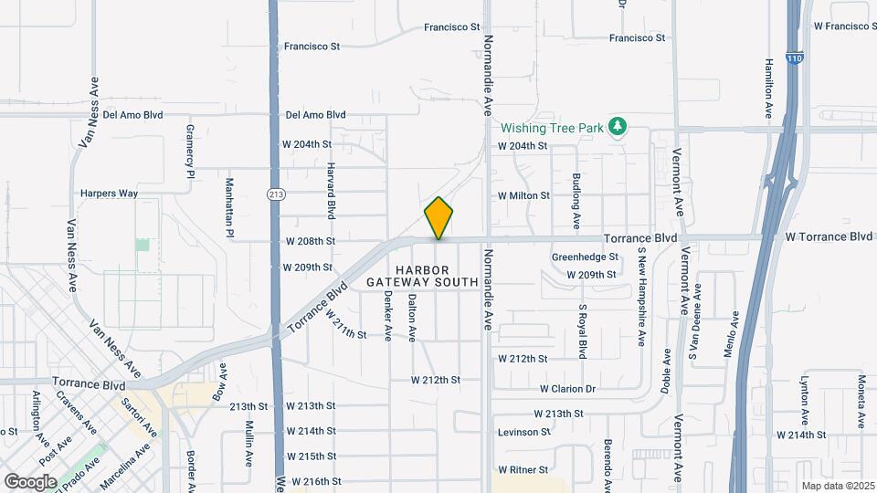 20802 Halldale Ave Map and Location Details