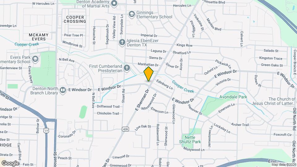 1401 E Sherman Dr Mapa y Detalles de la Ubicación