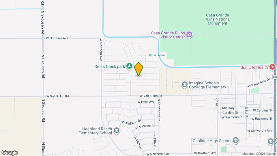 1474 W Inca Dr Map and Location Details