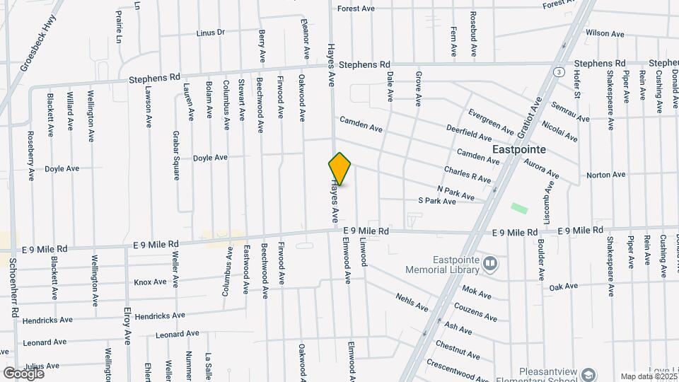 22822 Hayes Ave Mapa y Detalles de la Ubicación