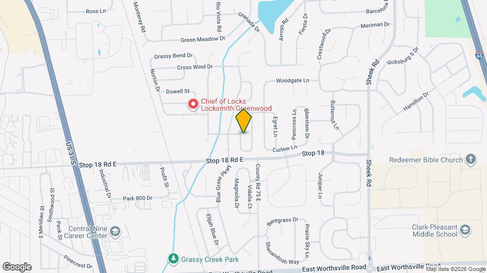 1481 Green Spring Way Map and Location Details