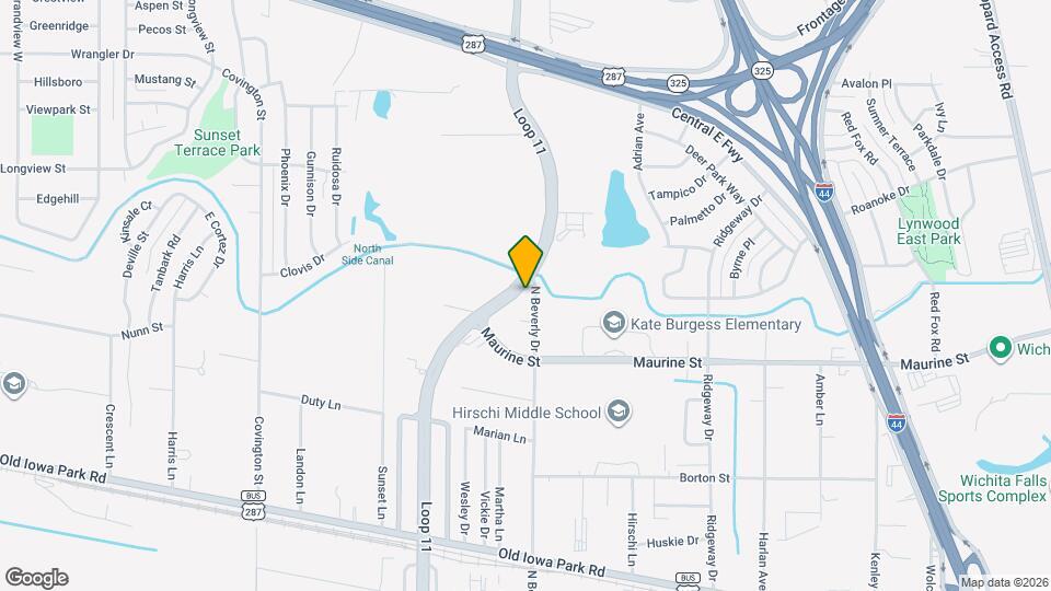 1706 N Beverly Dr Map and Location Details