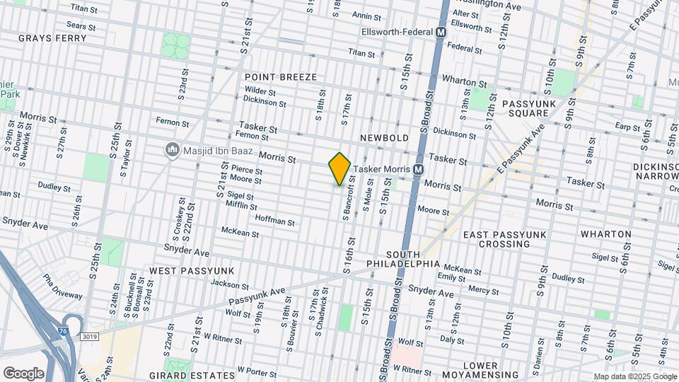 1752 S Chadwick St Map and Location Details
