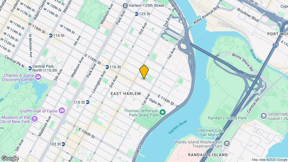 322 E 117th St Map and Location Details
