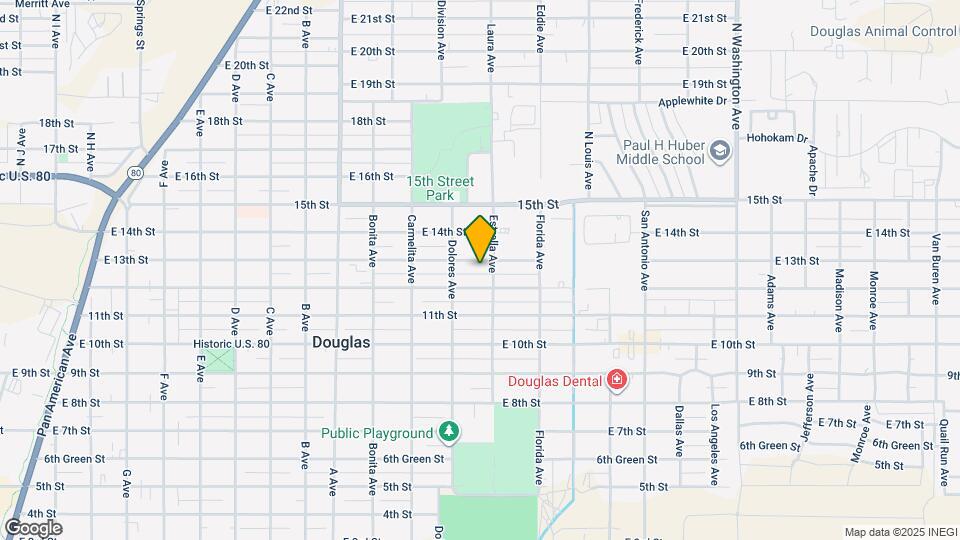 1435 E 13th St Map and Location Details