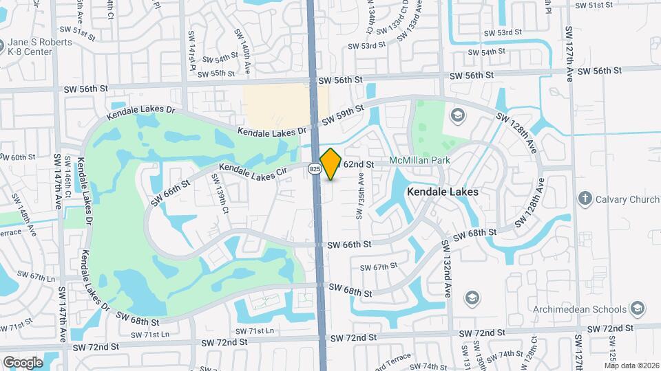 6316 SW 136th Ct Map and Location Details