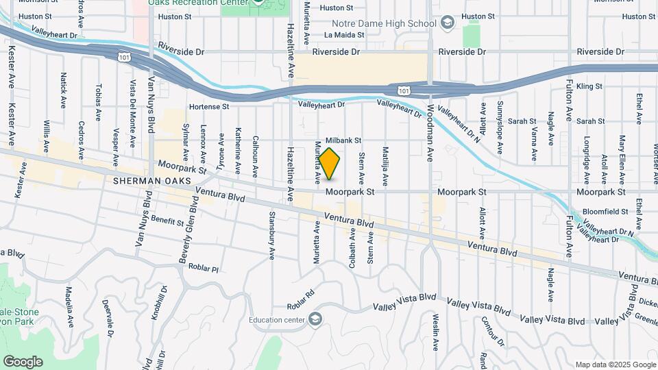 14001 Moorpark St Map and Location Details